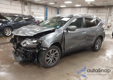 2015 Nissan Rogue Sl из США, поврежденный, VIN 5N1AT2MV8FC924248